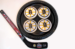 Bruins Hockey Cookies