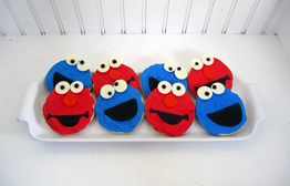 Sesame Street Cookie Monster Elmo Cookies